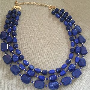 blue statement necklace